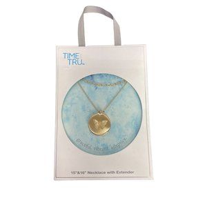 Time and Tru Graceful Vibrant Adaptive Butterfly Necklace with‎ Extender 15"